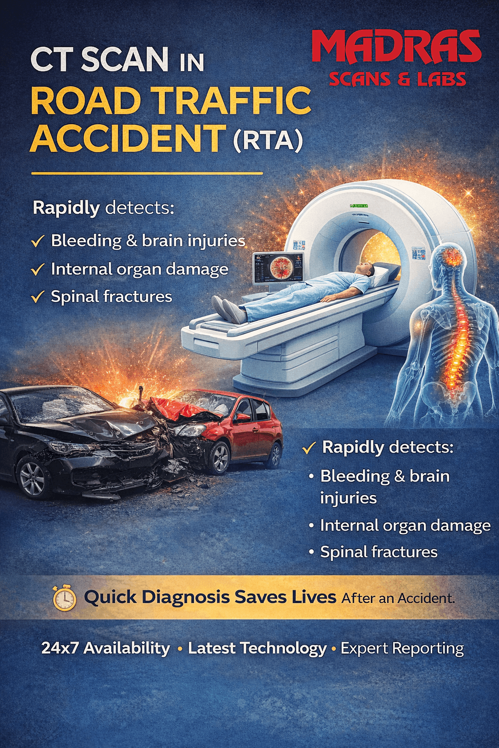 Road Scan CT Scan In Road Traffic Accident (RTA) | CT Scan In Chennai